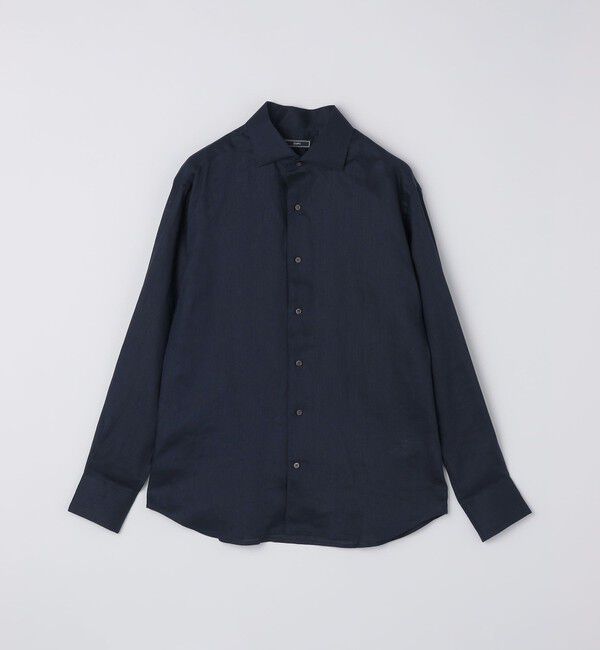 SHIPS「SHIPS: ウォッシュド リネン ソリッド シャツ」|シャツ・ブラウス|
