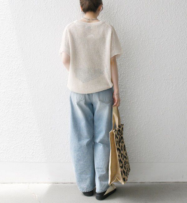 SHIPS any「《予約》SHIPS any:〈手洗い可能〉ギマ  ワイド フレンチ シアー ニット プルオーバー」|ニット・セーター|