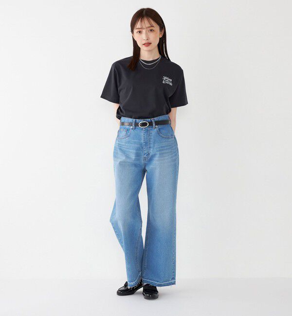 SHIPS Colors 「【SHIPS Colors 別注】FIRST DOWN:〈撥水〉エンブロイダリー ロゴ Tシャツ」|Tシャツ・カットソー|