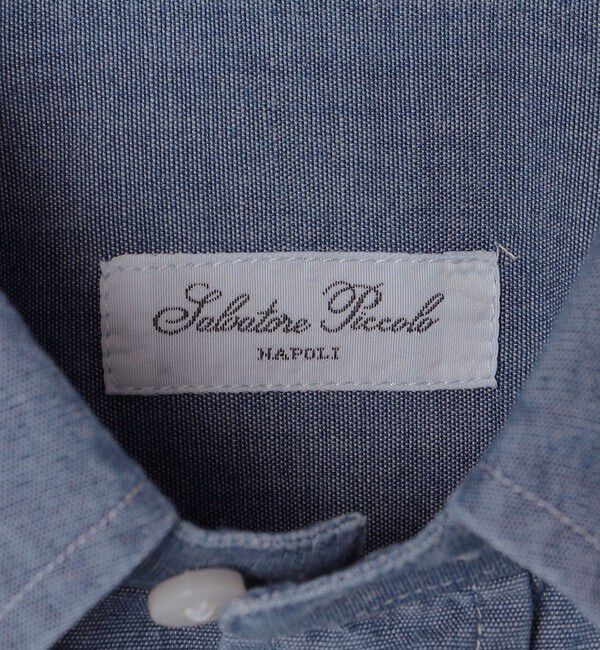 SHIPS「【SHIPS別注】Salvatore Piccolo: ストーンウォッシュデニム ボタンダウンシャツ」|シャツ・ブラウス|