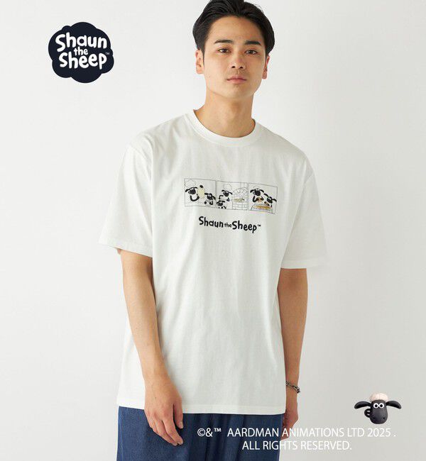 SHIPS Colors 「SHIPS Colors:ひつじのショーン コミック プリント Tシャツ◇」|Tシャツ・カットソー|ホワイト