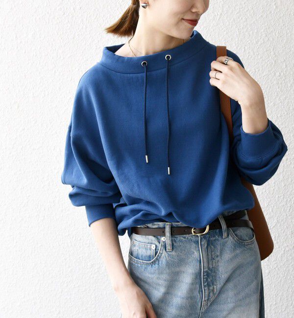 SHIPS any「SHIPS any:〈洗濯機可能〉USA コットン 裏起毛 ボトルネック プルオーバー」|スウェット・ジャージ|