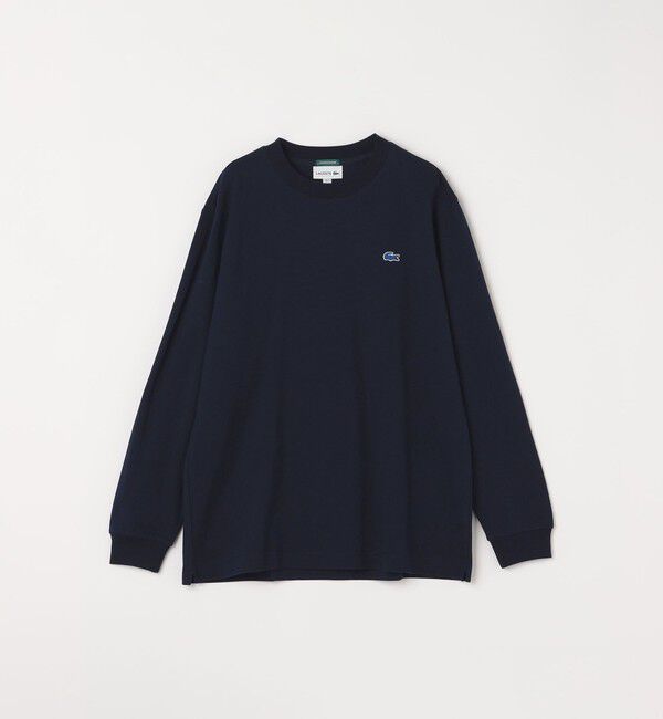 SHIPS any「【SHIPS any別注】LACOSTE: ワンポイント ピケ クルーネック Tシャツ 25AW (ロンT)◇」|Tシャツ・カットソー|