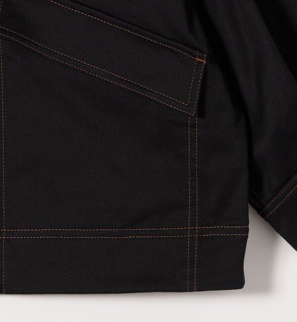 SHIPS any「SHIPS any:〈洗濯機可能〉チノ ステッチ ショート シャツ ジャケット」|ブルゾン・スタジャン|