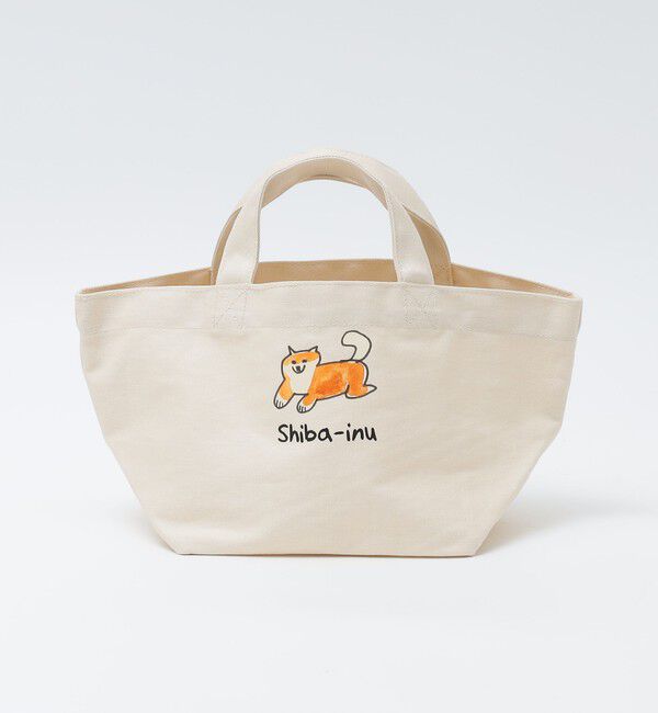 SHIPS「【City Ambient Products別注】Ben Lenovitz: DOG CAT バッグ」|ハンドバッグ|アイボリー