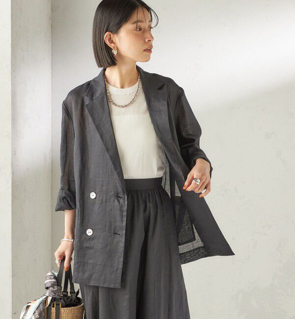 SHIPS for women「《予約》〈手洗い可能〉ラミー 4 ジャケット 26SS」|テーラードジャケット|