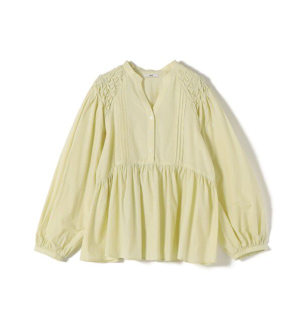 SHIPS for women「【WEB限定】〈手洗い可能〉ショルダー 刺繍 タック ブラウス」|シャツ・ブラウス|