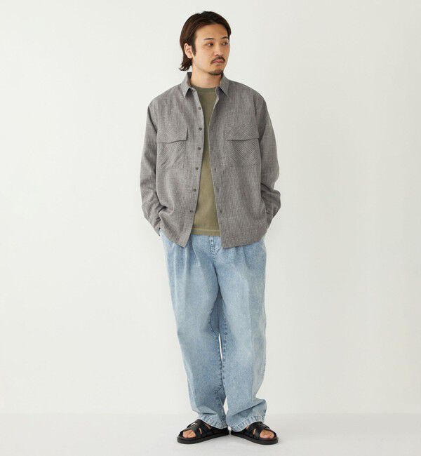 SHIPS Colors 「SHIPS Colors:〈吸水速乾・洗濯機可能〉ウーリー ボックス シャツ」|シャツ・ブラウス|