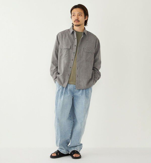 SHIPS Colors 「SHIPS Colors:〈吸水速乾・洗濯機可能〉ウーリー ボックス シャツ」|シャツ・ブラウス|