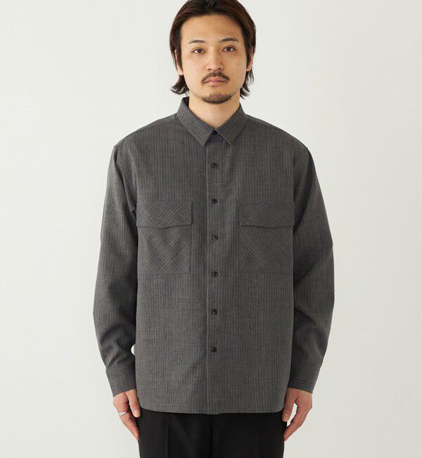 SHIPS Colors 「SHIPS Colors:〈吸水速乾・洗濯機可能〉ウーリー ボックス シャツ」|シャツ・ブラウス|