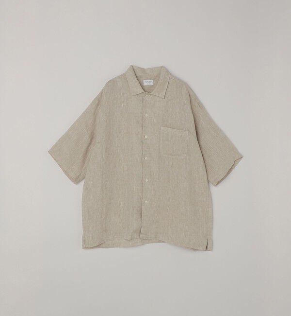 SHIPS any「SHIPS any:〈洗濯機可能〉ピュアリネン リラックス オープンカラー シャツ◆」|シャツ・ブラウス|