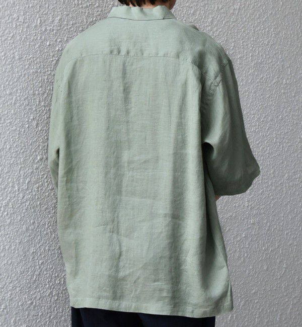 SHIPS any「SHIPS any:〈洗濯機可能〉ピュアリネン リラックス オープンカラー シャツ◆」|シャツ・ブラウス|