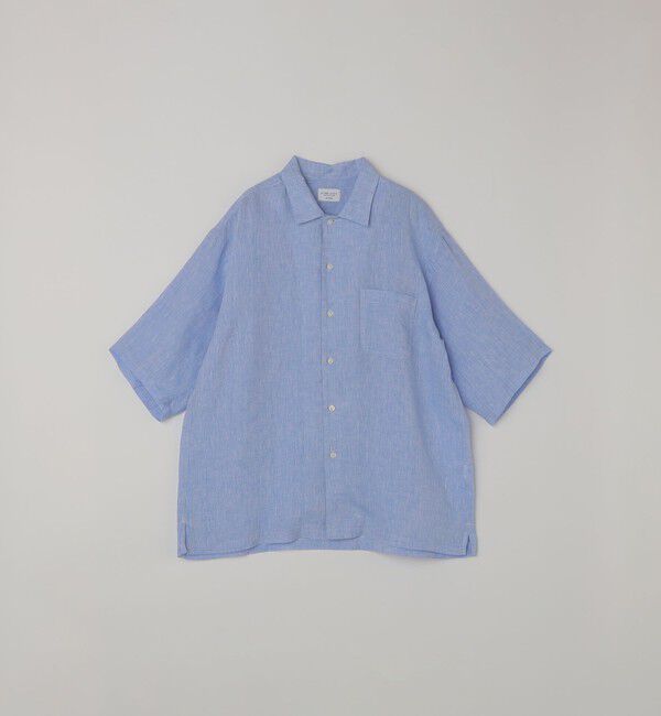 SHIPS any「SHIPS any:〈洗濯機可能〉ピュアリネン リラックス オープンカラー シャツ◆」|シャツ・ブラウス|