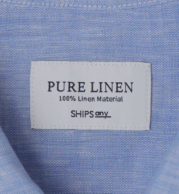 SHIPS any「SHIPS any:〈洗濯機可能〉ピュアリネン リラックス オープンカラー シャツ◆」|シャツ・ブラウス|