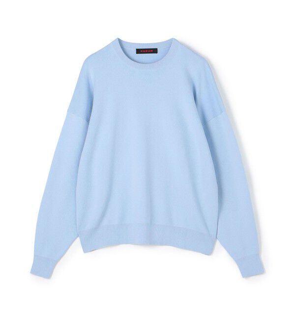 CABaN「CABaN コットンカシミヤ クルーネックプルオーバー」|ニット・セーター|63 ライトブルー