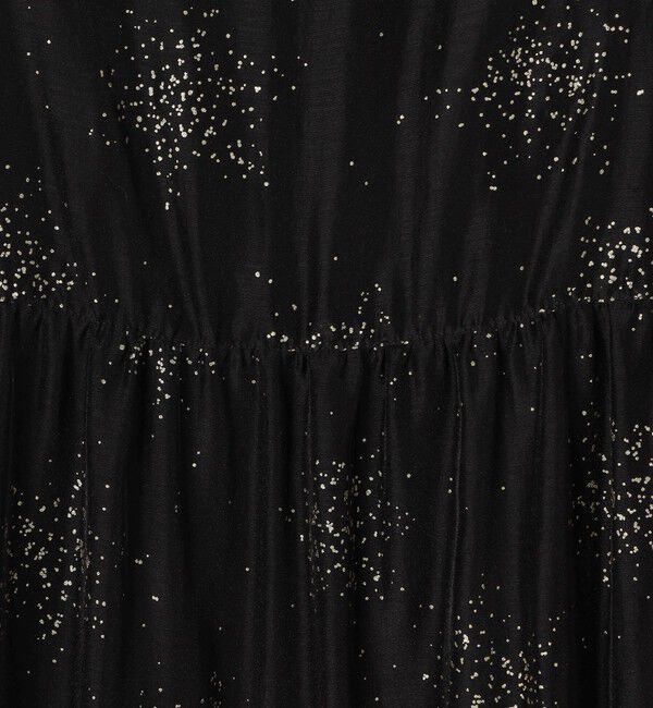 Ballsey「グリッタープリント フリルワンピース」|ドレス|