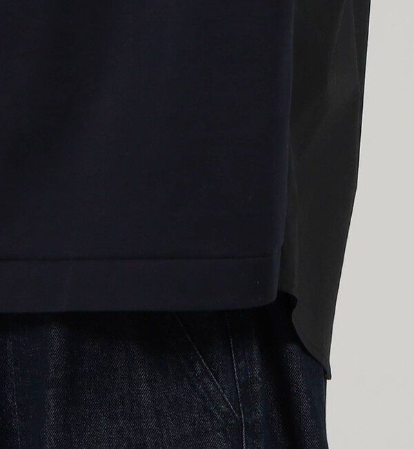 TOMORROWLAND MENS「コットン天竺 シャツコンビショートスリーブクルーネックプルオーバー」|Tシャツ・カットソー|