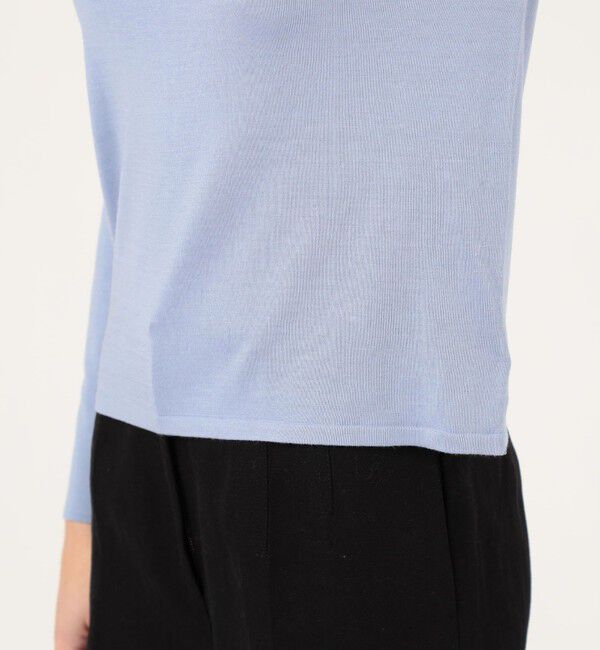 DES PRES「シルク ラウンドネックプルオーバー」|ニット・セーター|