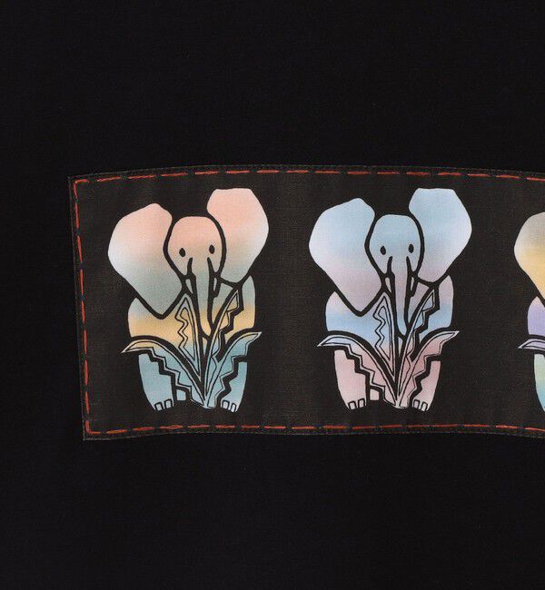 CABaN「スビンコットン ELEPHANTグラデーションプリントTシャツ」|Tシャツ・カットソー|