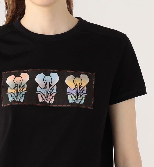 CABaN「スビンコットン ELEPHANTグラデーションプリントTシャツ」|Tシャツ・カットソー|