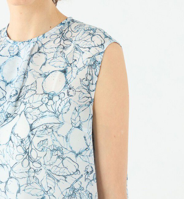 TOMORROWLAND collection「レモンスケッチ タックフレアブラウス」|シャツ・ブラウス|