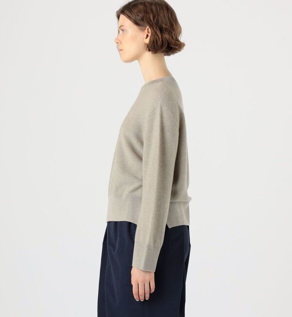 GALERIE VIE「カシミヤコットン クルーネックプルオーバー」|ニット・セーター|