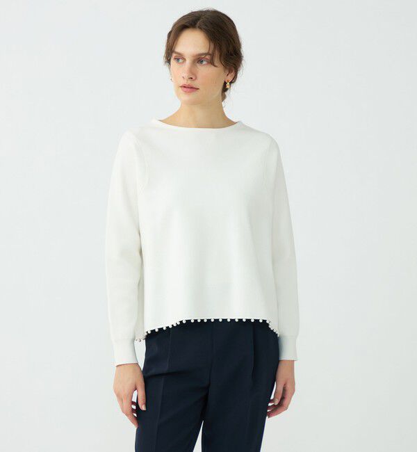 Ballsey「パンチングパール ワイドプルオーバー」|ニット・セーター|