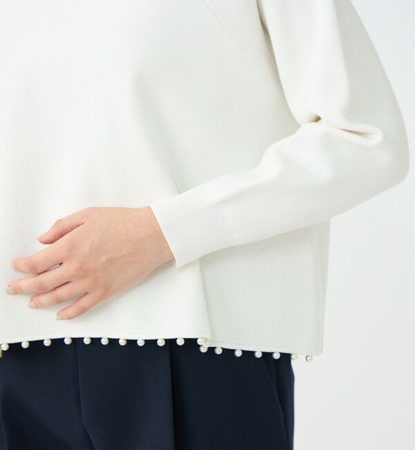 Ballsey「パンチングパール ワイドプルオーバー」|ニット・セーター|