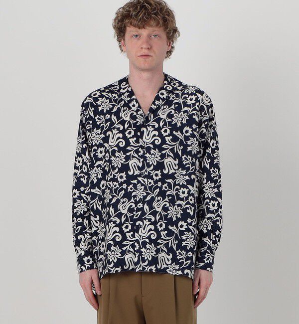 TOMORROWLAND BUYING WEAR「ERRICO FORMICOLA セルロースプリント オープンカラー ロングスリーブシャツ」|シャツ・ブラウス|