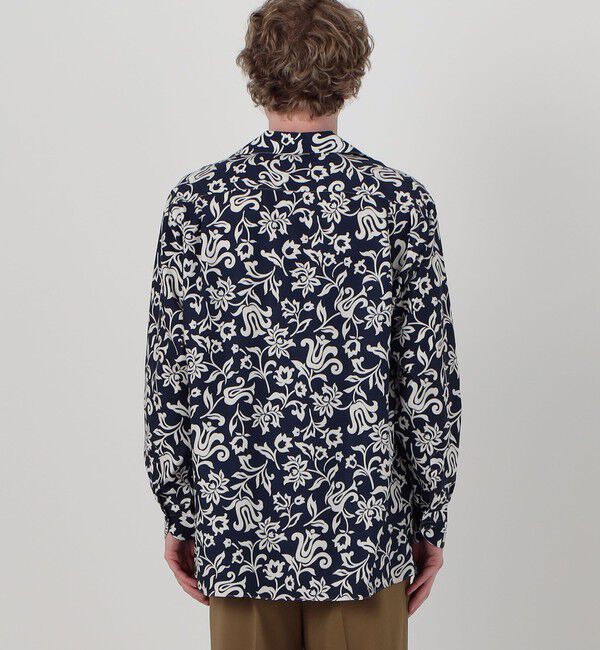 TOMORROWLAND BUYING WEAR「ERRICO FORMICOLA セルロースプリント オープンカラー ロングスリーブシャツ」|シャツ・ブラウス|