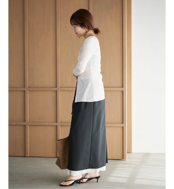 Plage「《予約》C/Cuナノシア 2way ロンT」|Tシャツ・カットソー|