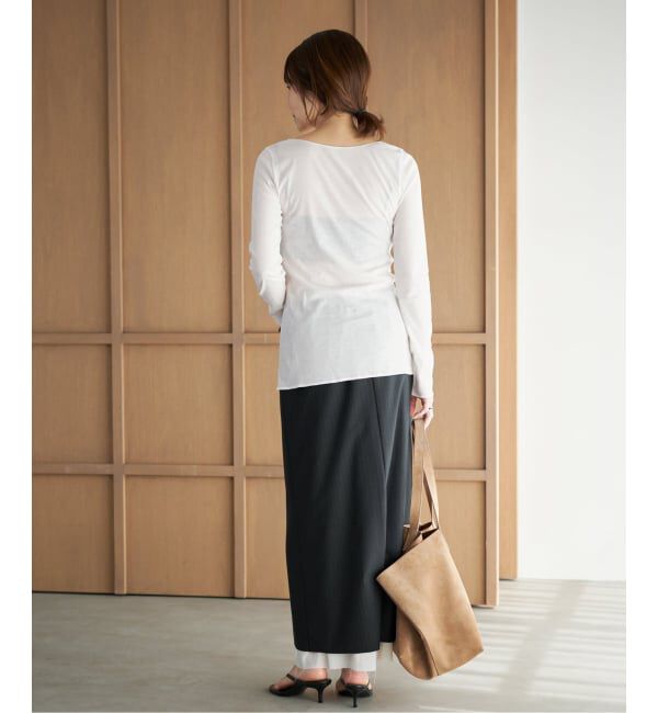 Plage「《予約》C/Cuナノシア 2way ロンT」|Tシャツ・カットソー|