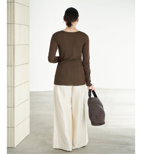 Plage「《予約》C/Cuナノシア 2way ロンT」|Tシャツ・カットソー|