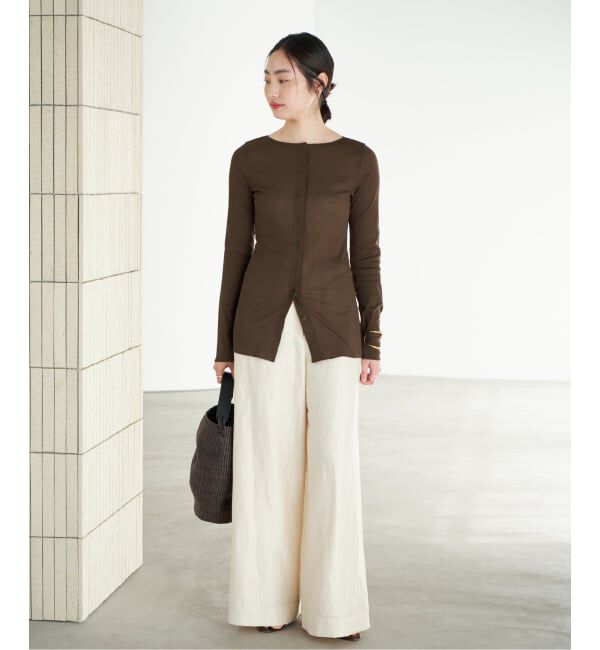 Plage「《予約》C/Cuナノシア 2way ロンT」|Tシャツ・カットソー|