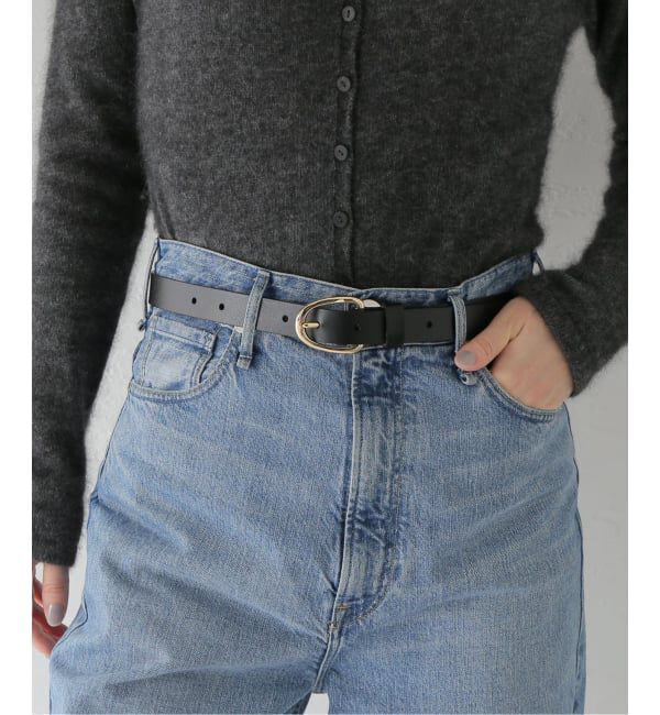 SLOBE IENA「《追加4》SLOBE ラウンドバックルレザーベルト」|ベルト|