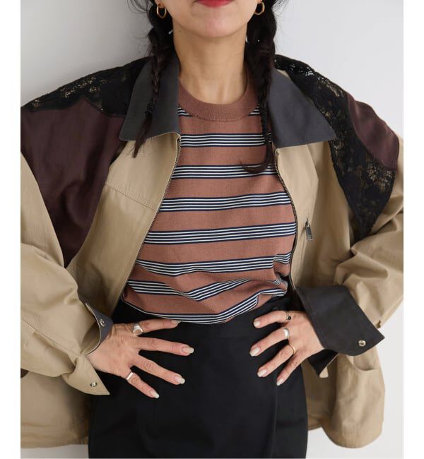 IENA LA BOUCLE「IENA LA BOUCLE マルチボーダー配色ニット」|ニット・セーター|