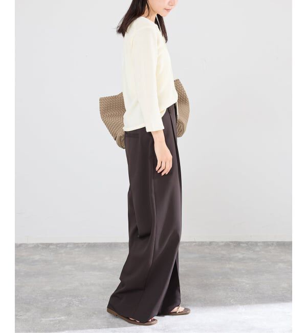 IENA「レースアップ プルオーバー」|ニット・セーター|