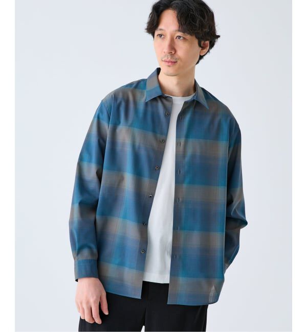 EDIFICE「ウール チェック レギュラー シャツ」|シャツ・ブラウス|