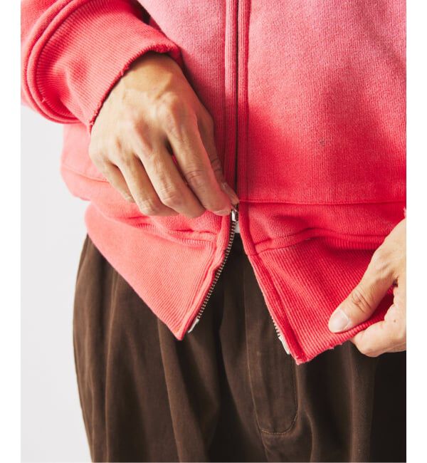 JOURNAL STANDARD relume「ダブルフェイス ワッフル ジップパーカー」|パーカー|