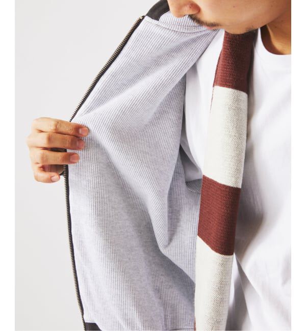 JOURNAL STANDARD relume「ダブルフェイス ワッフル ジップパーカー」|パーカー|