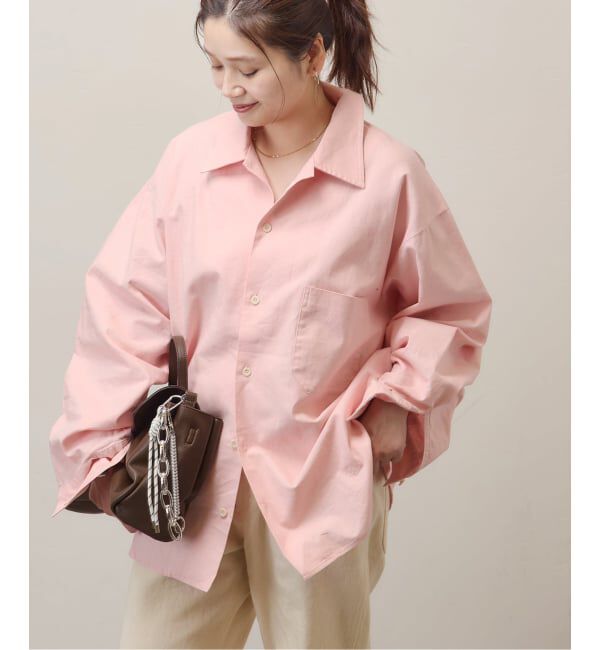 JOURNAL STANDARD「別注【ARMY TWILL/アーミーツイル】Cotton Linen Utility sh」|シャツ・ブラウス|ピンク
