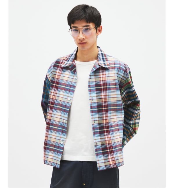 JOURNAL STANDARD「《予約》Niche. / ニッチ 別注 マドラスチェック オープンカラー シャツ」|シャツ・ブラウス|