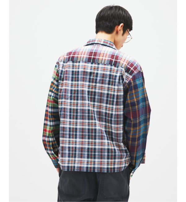 JOURNAL STANDARD「《予約》Niche. / ニッチ 別注 マドラスチェック オープンカラー シャツ」|シャツ・ブラウス|