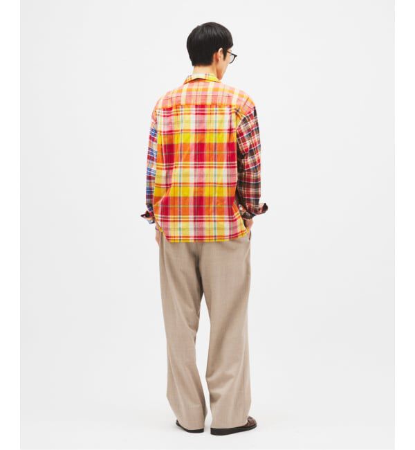 JOURNAL STANDARD「《予約》Niche. / ニッチ 別注 マドラスチェック オープンカラー シャツ」|シャツ・ブラウス|