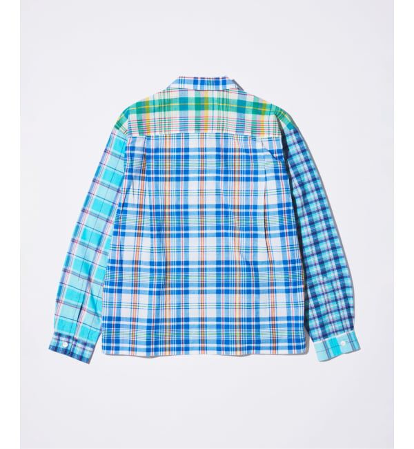 JOURNAL STANDARD「《予約》Niche. / ニッチ 別注 マドラスチェック オープンカラー シャツ」|シャツ・ブラウス|