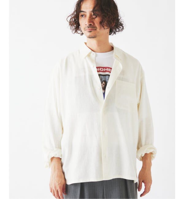 JOURNAL STANDARD relume「《予約》European Flax / ヨーロピアンフラックス リネン/レーヨン シャツ」|シャツ・ブラウス|