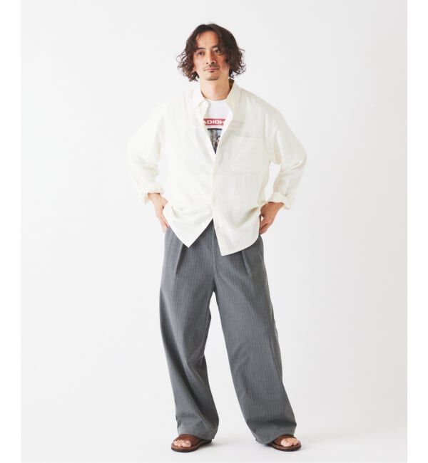 JOURNAL STANDARD relume「《予約》TRストライプ オーバーパンツ」|スラックス|