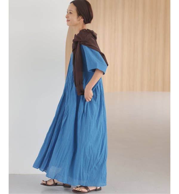 JOURNAL STANDARD relume「《追加予約 / 新色》コットンボイルクリンクルタックカフタンワンピース」|ワンピース|