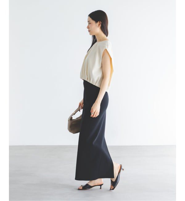 NOBLE「《追加》【洗える】コンフォートジャージーライクタイトスカート 4」|スカート|