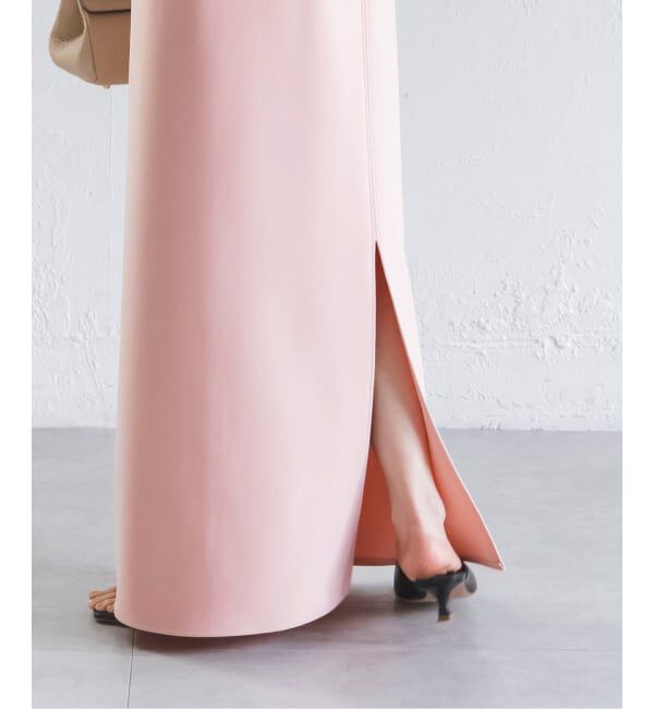 NOBLE「《追加》【洗える】コンフォートジャージーライクタイトスカート 4」|スカート|